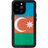 Azerbaijan Flag Distressed iPhone 14 Pro Max Waterproof Case