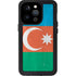 Azerbaijan Flag Distressed iPhone 14 Pro Waterproof Case