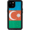 Azerbaijan Flag Distressed iPhone 15 Plus Waterproof Case