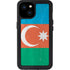 Azerbaijan Flag Distressed iPhone 15 Plus Waterproof Case