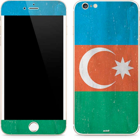 Azerbaijan Flag Distressed iPhone 6/6s Plus Skin