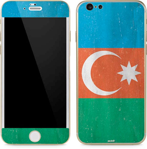 Azerbaijan Flag Distressed iPhone 6/6s Skin