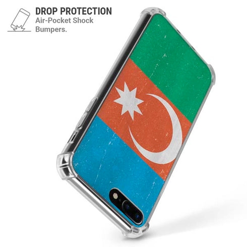 Azerbaijan Flag Distressed iPhone 7/8 Plus Clear Case