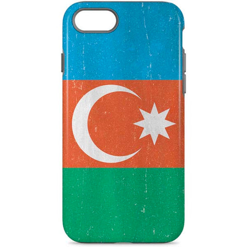 Azerbaijan Flag Distressed iPhone 7 Pro Case