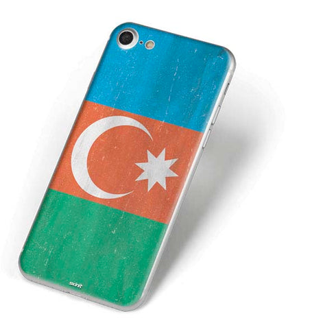 Azerbaijan Flag Distressed iPhone 7 Skin