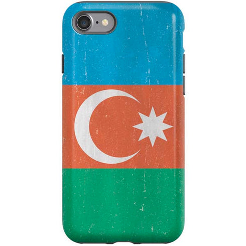 Azerbaijan Flag Distressed iPhone SE (2nd & 3rd Gen) Pro Case