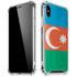 Azerbaijan Flag Distressed iPhone XS Max Clear Case