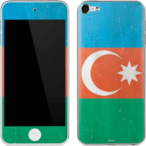 Azerbaijan Flag Distressed Apple iPod Skin