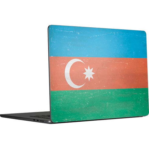 Azerbaijan Flag Distressed MacBook Air 15 in (2023) Skin