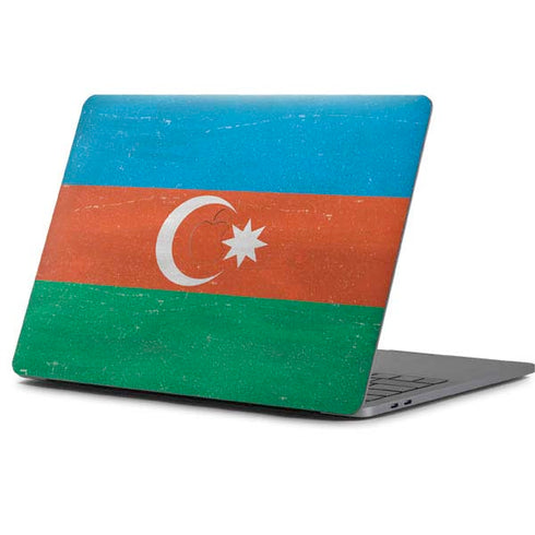 Azerbaijan Flag Distressed Apple MacBook Pro 13-inch Skin