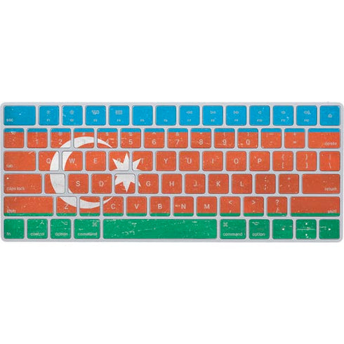 Azerbaijan Flag Distressed Magic Keyboard Skin