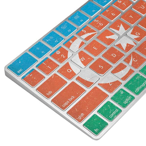 Azerbaijan Flag Distressed Magic Keyboard Skin
