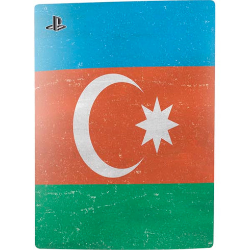Azerbaijan Flag Distressed PS5 Console Skin