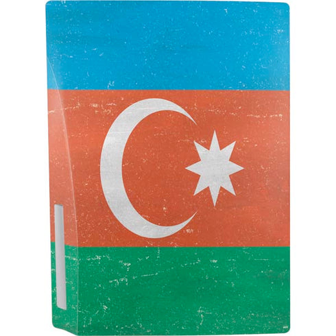 Azerbaijan Flag Distressed PS5 Console Skin