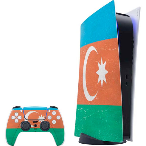Azerbaijan Flag Distressed PS5 Digital Edition Bundle Skin