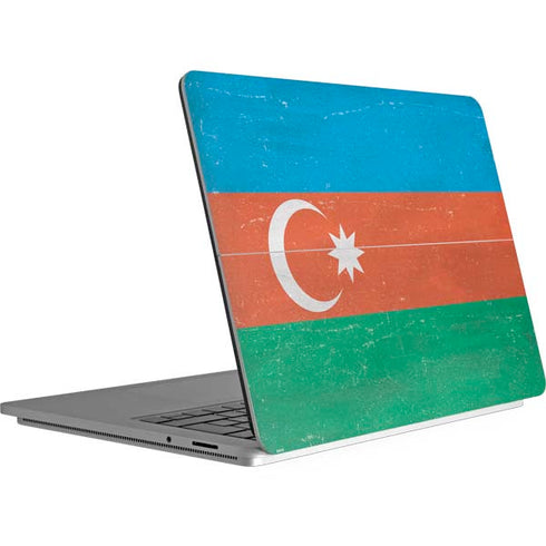 Azerbaijan Flag Distressed Surface Laptop Studio Skin