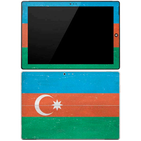Azerbaijan Flag Distressed Surface Pro 3 Skin