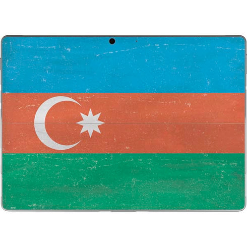 Azerbaijan Flag Distressed Surface Pro 8 Skin