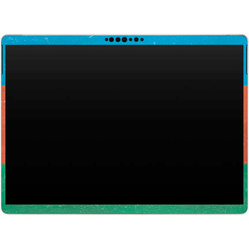 Azerbaijan Flag Distressed Surface Pro 8 Skin