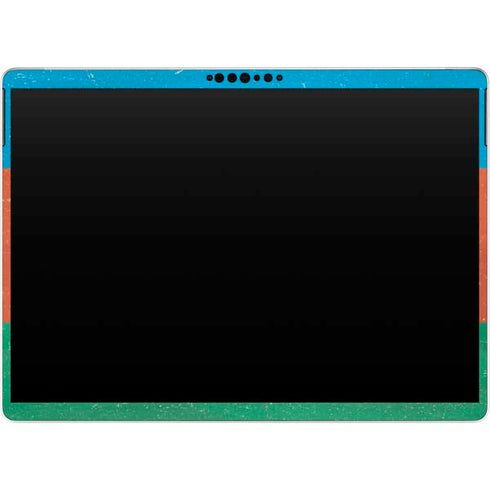 Azerbaijan Flag Distressed Surface Pro 9 Skin