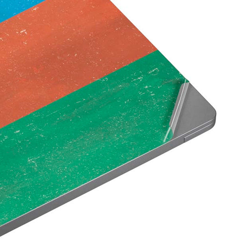 Azerbaijan Flag Distressed Universal Laptop 16in (13 x 9.4in) Skin