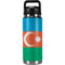 Azerbaijan Flag Distressed YETI Rambler 26oz Bottle Skin