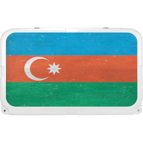 Azerbaijan Flag Distressed YETI Tundra 45 Hard Cooler Skin