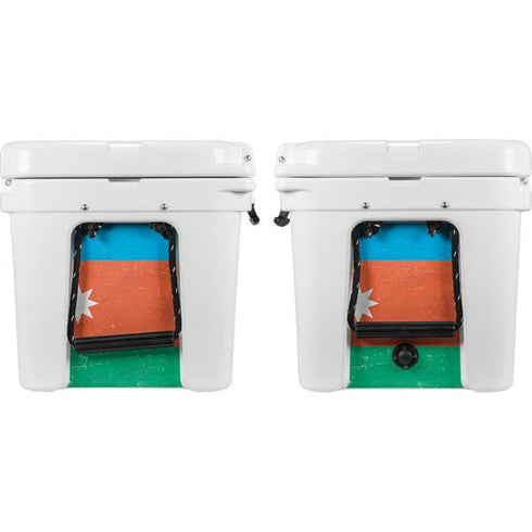 Azerbaijan Flag Distressed YETI Tundra 45 Hard Cooler Skin