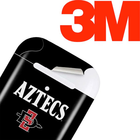 San Diego State University Aztecs Black Apple AirPods 2 Skin