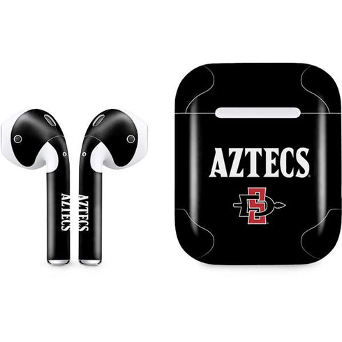 San Diego State University Aztecs Black Apple AirPods Skin