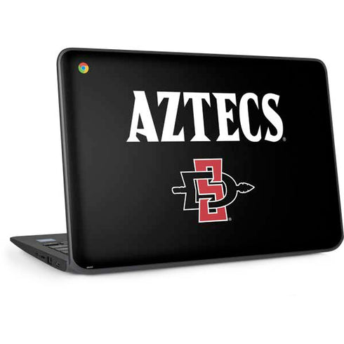 San Diego State University Aztecs Black HP Chromebook Skin