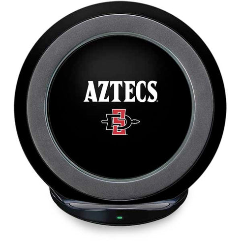 San Diego State University Aztecs Black Fast Charge Wireless Charging Stand Skin