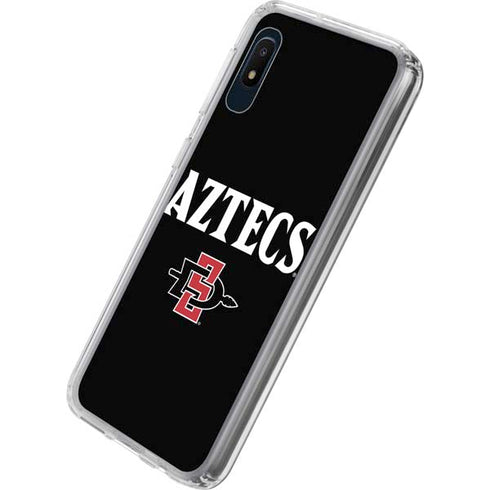 San Diego State University Aztecs Black Galaxy A10e Clear Case
