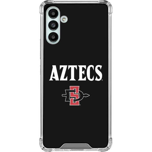 San Diego State University Aztecs Black Galaxy A13 5G Clear Case