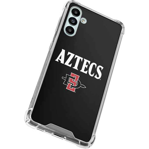 San Diego State University Aztecs Black Galaxy A13 5G Clear Case