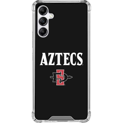 San Diego State University Aztecs Black Galaxy A14 5G Clear Case
