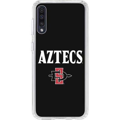San Diego State University Aztecs Black Galaxy A50 Clear Case