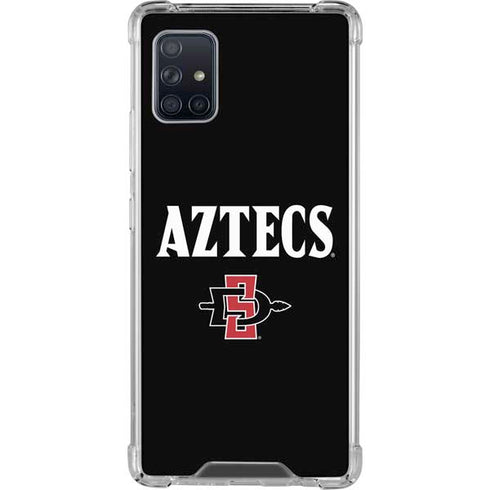 San Diego State University Aztecs Black Galaxy A51 5G Clear Case