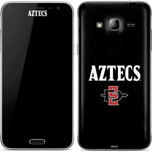 San Diego State University Aztecs Black Galaxy J3 Skin