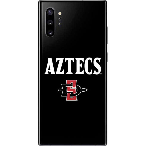 San Diego State University Aztecs Black Galaxy Note 10 Plus Skin