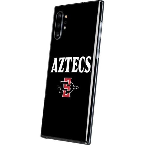 San Diego State University Aztecs Black Galaxy Note 10 Plus Skin