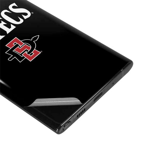 San Diego State University Aztecs Black Galaxy Note 10 Plus Skin