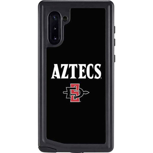 San Diego State University Aztecs Black Galaxy Note 10 Waterproof Case