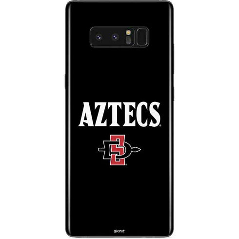 San Diego State University Aztecs Black Galaxy Note 8 Skin