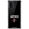 San Diego State University Aztecs Black Galaxy Note20 5G Clear Case
