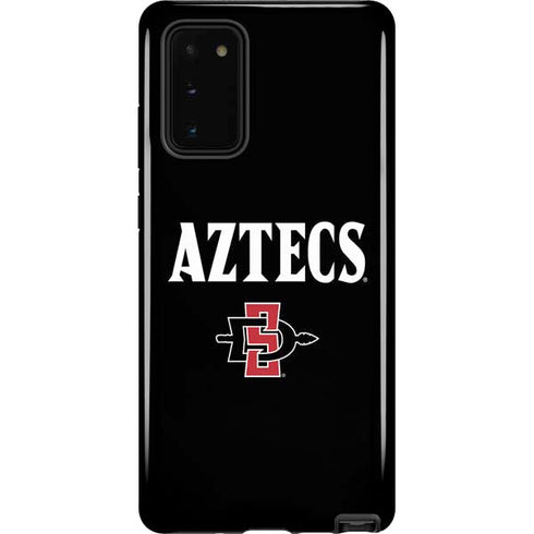 San Diego State University Aztecs Black Galaxy Note20 5G Pro Case