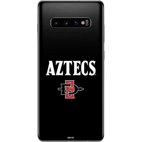 San Diego State University Aztecs Black Galaxy S10 Plus Skin