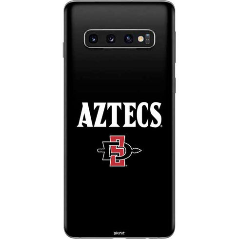 San Diego State University Aztecs Black Galaxy S10 Skin
