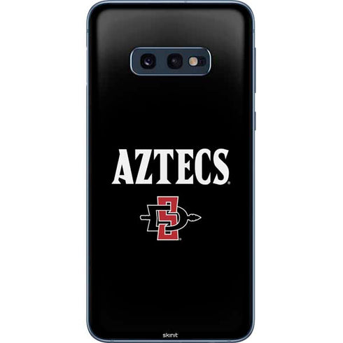 San Diego State University Aztecs Black Galaxy S10e Skin