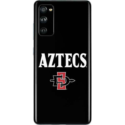 San Diego State University Aztecs Black Galaxy S20 Fan Edition Skin